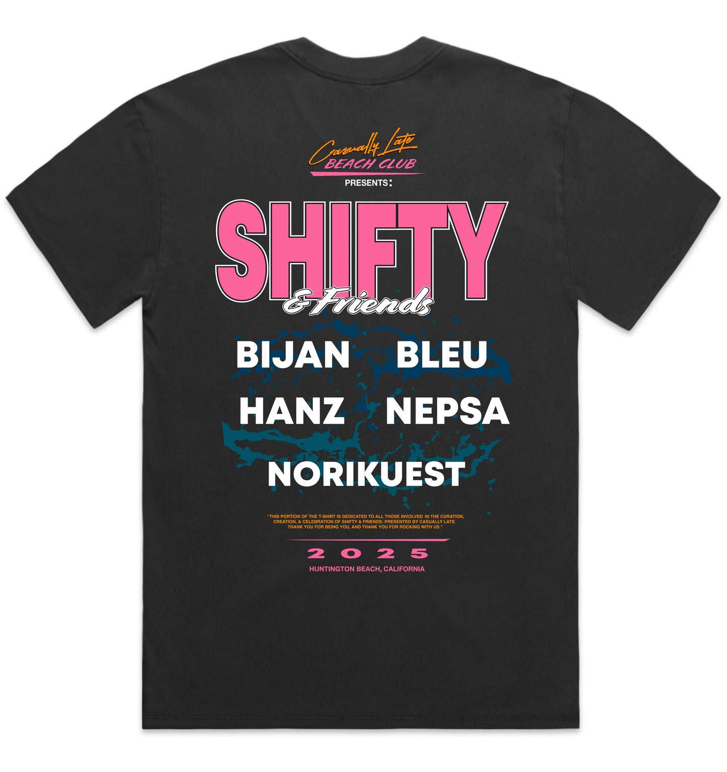 CASUALLY LATE PRESENTS: SHIFTY & FRIENDS VINTAGE TEE
