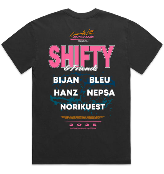 CASUALLY LATE PRESENTS: SHIFTY & FRIENDS VINTAGE TEE